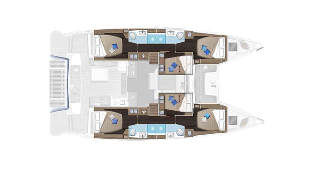 Lagoon Lagoon 51 charter bareboat or skippered in  Trogir