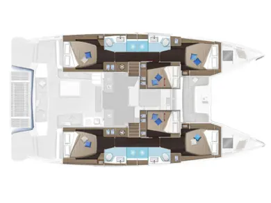 Lagoon Lagoon 51 charter bareboat or skippered in  Trogir