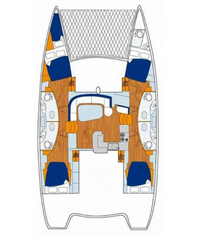 Catamaran hire in Parish of Saint George - Leopard Catamarans / Robertson & Caine Leopard 46 - 4 cab.