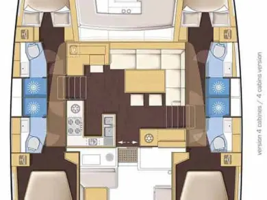 Yacht hire Capo d'Orlando cheap Lagoon 46