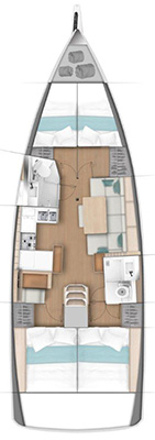Hire Sailboat Jeanneau with a boat licence