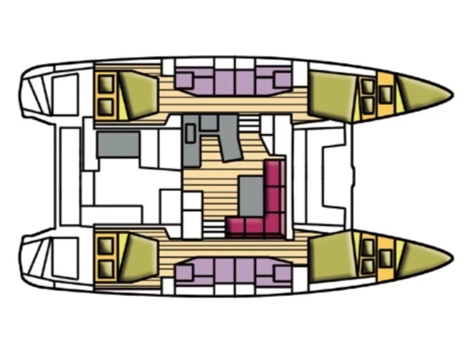 Hire Catamaran with or without skipper Lagoon Le Marin