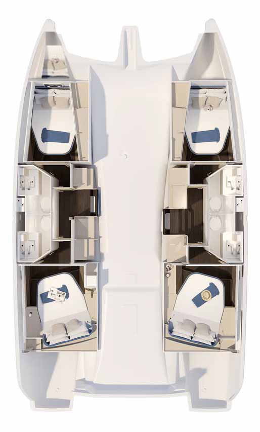 Fountaine Pajot Fountaine Pajot FP 41 Quatuor 4 charter bareboat or skippered in  Trogir