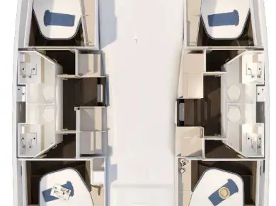 Yacht charter Trogir - Fountaine Pajot Fountaine Pajot FP 41 Quatuor 4 on SamBoat