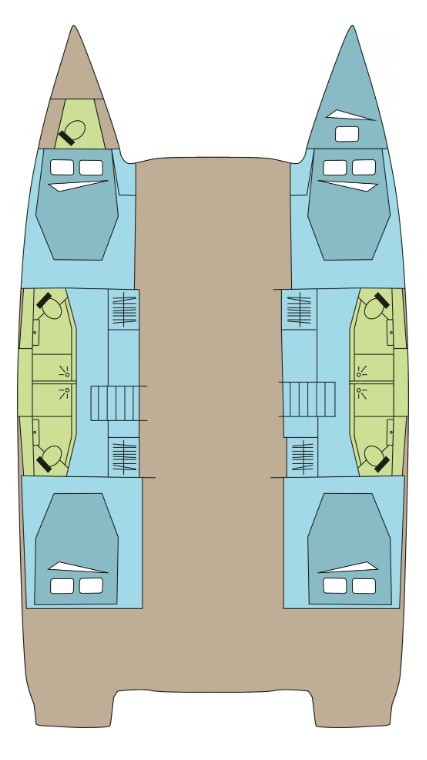 Fountaine Pajot Elba 45 charter bareboat or skippered in  Komolac