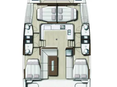 Bali Bali Catspace Voile charter bareboat or skippered in  Biograd na Moru