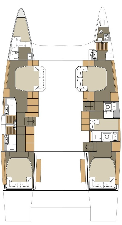 Yacht hire Primošten cheap Dufour Catamarans 48 Sail