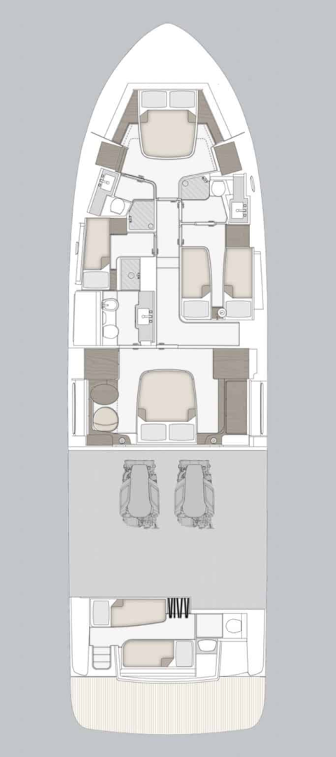 Yacht hire Podstrana cheap Azimut Magellano 66