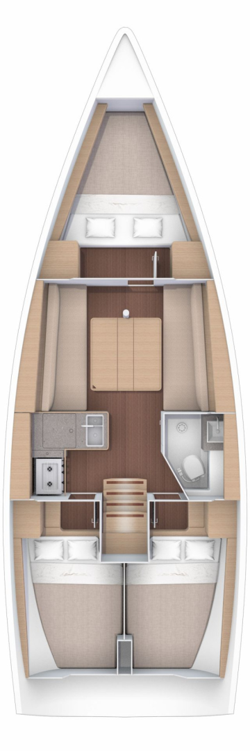 Dufour Dufour 360 Grand Large charter bareboat or skippered in  Mali Lošinj