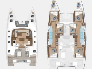 Yacht hire Alimos cheap Lagoon 50
