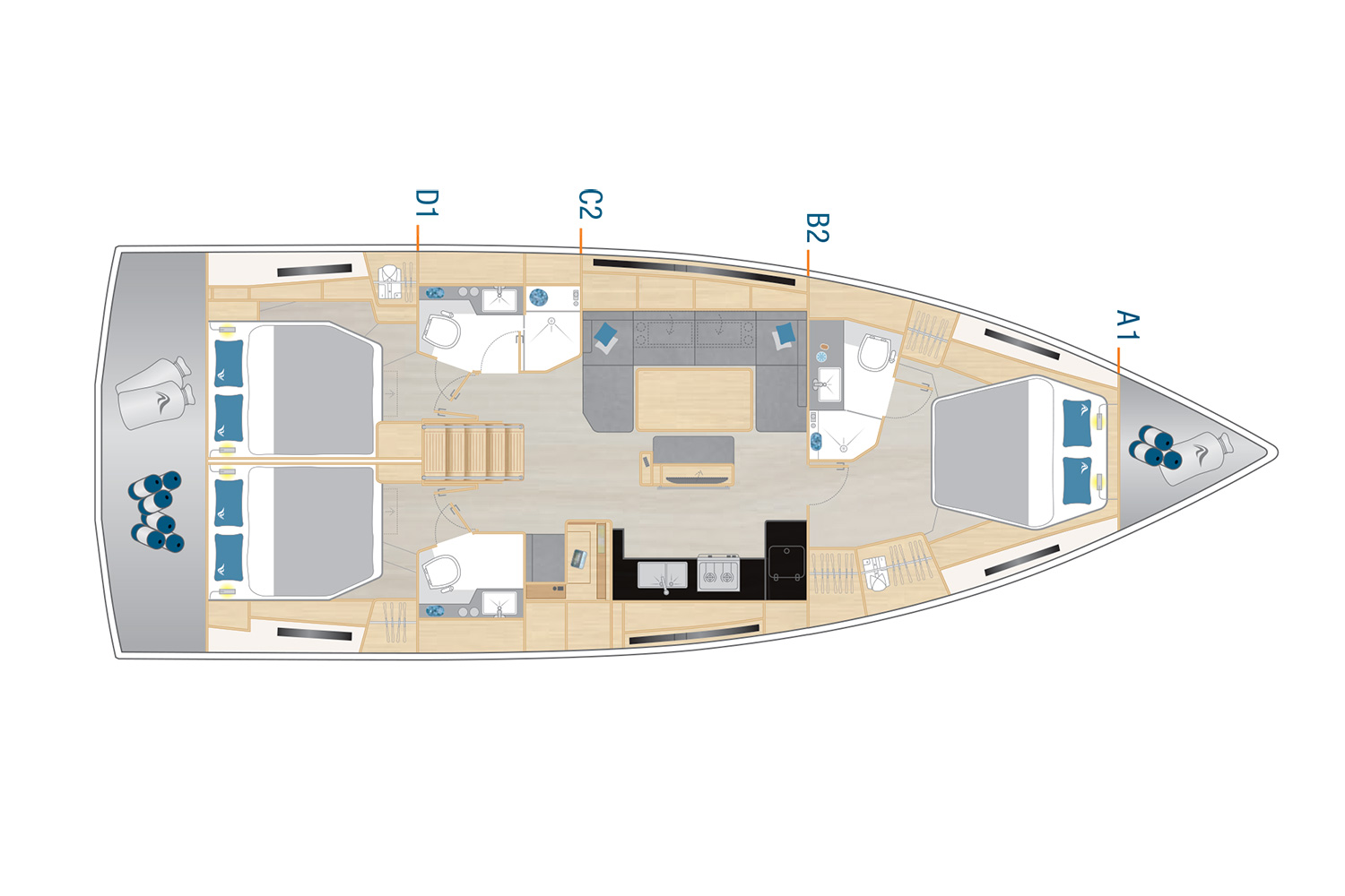Hire a Hanse Hanse 460 Seget Donji