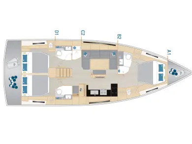 Hire a Hanse Hanse 460 Seget Donji