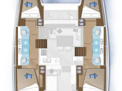 Yacht hire Tromsø cheap Lagoon 40