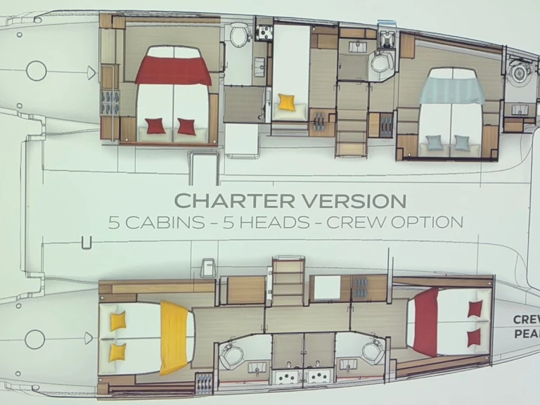 Charter a Lagoon Lagoon 47 - 5 + 1 cab. in Trogir on Samboat