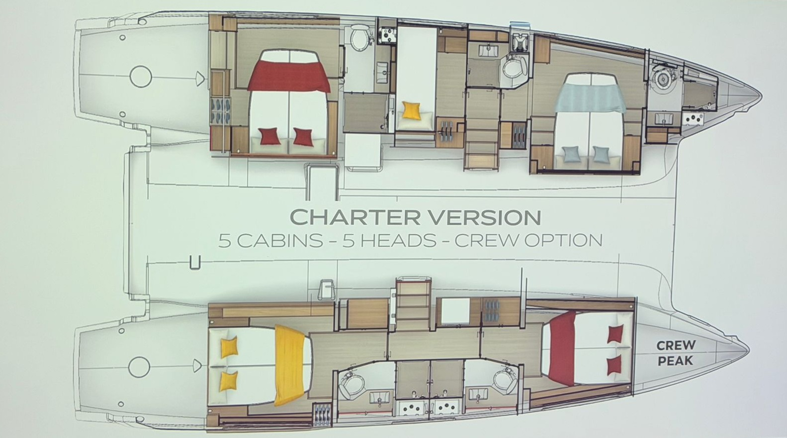 Charter a Lagoon Lagoon 47 - 5 + 1 cab. in Trogir on Samboat