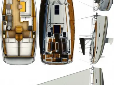 Jeanneau Sun Odyssey 409 charter bareboat or skippered in  Gouvia