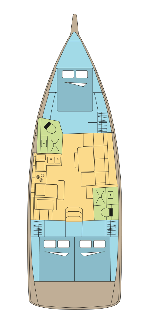 Hire Sailboat with or without skipper Jeanneau Parham Town