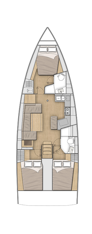 Sailboat hire in Lávrio - Bénéteau Oceanis 40.1