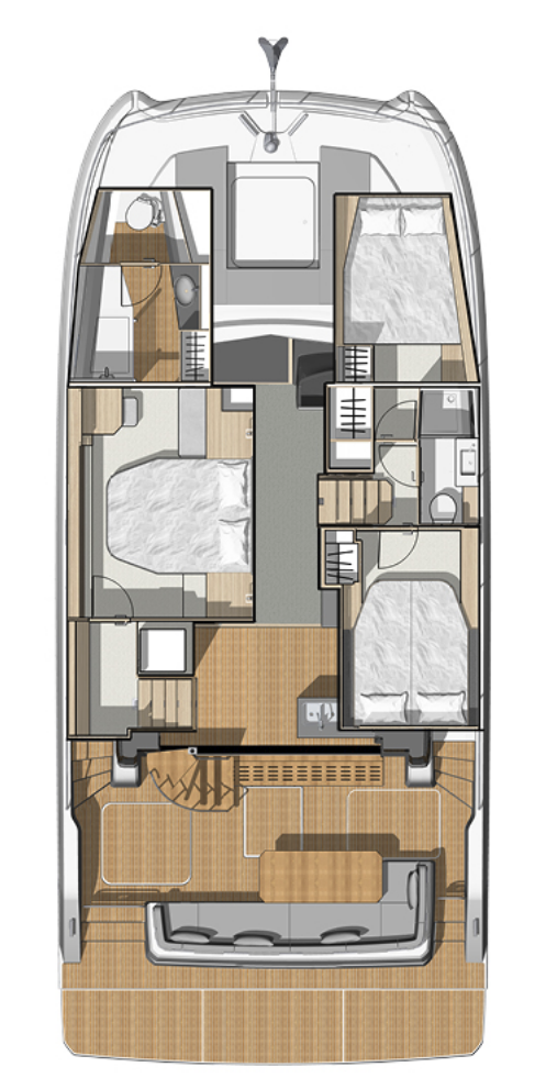 Hire Motorboat Fountaine Pajot with a boat licence