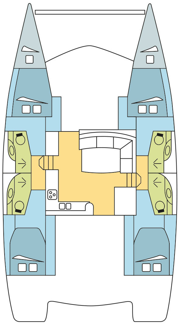 Charter a Leopard Catamarans / Robertson & Caine Leopard 44 - 4 + 2 cab. in Tribunj on Samboat