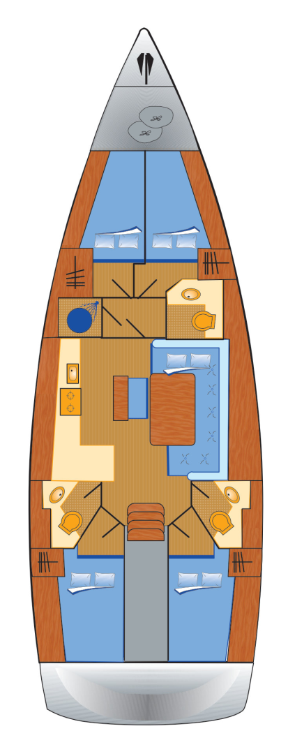 Yacht charter Heiligenhafen - Bavaria Cruiser 46 on SamBoat