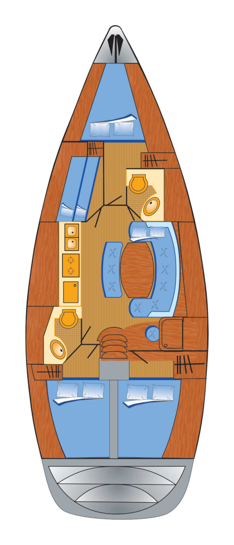 Sailboat hire in Heiligenhafen - Bénéteau Cyclades 43.4