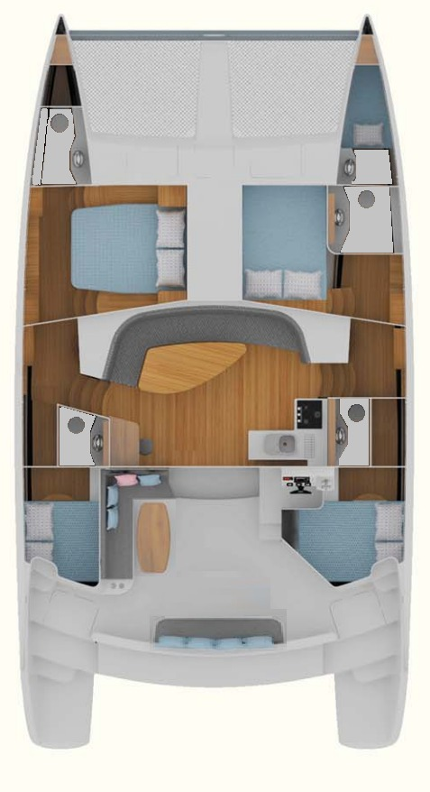 Catamaran hire in Paraty - CatFlash 43 CatFlash 43