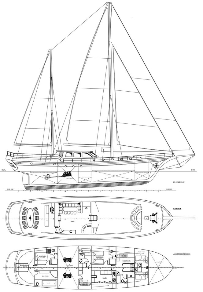 Hire Sailboat with or without skipper Custom Made Bodrum