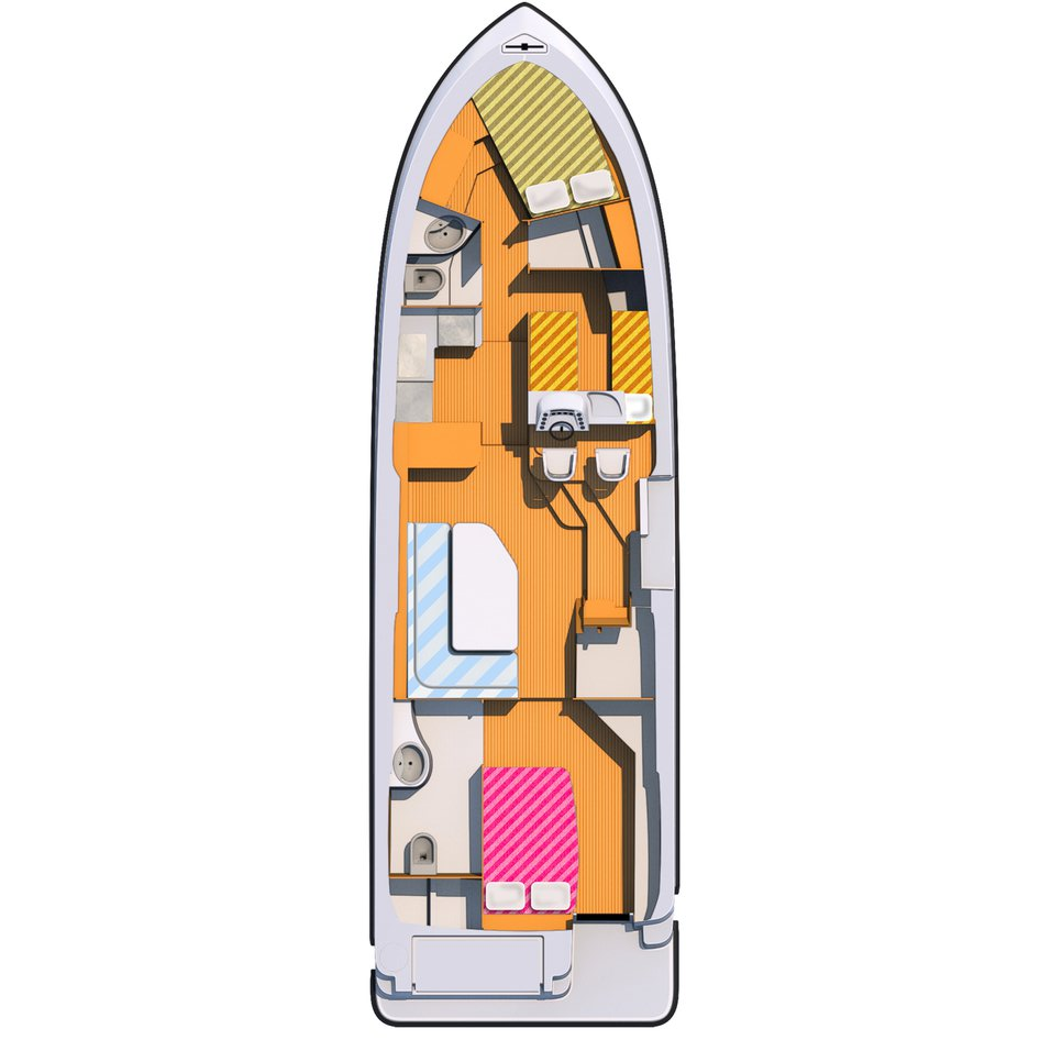 Hire Luxury Yacht Houseboat Holidays Italia S.R.L. with a boat licence