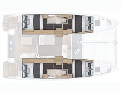 Hire Catamaran with or without skipper Lagoon Lefkáda