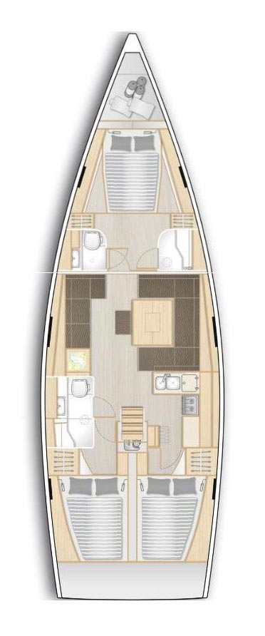 Hanse Hanse 458 charter bareboat or skippered in  Pula