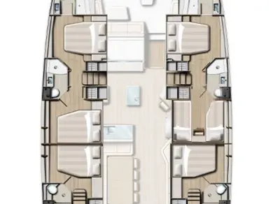 Bali Bali 5.4 - 6 + 1 cab. charter bareboat or skippered in  Road Town