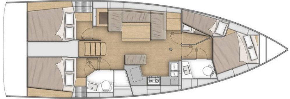 Bénéteau Oceanis 40.1 charter bareboat or skippered in  Seget Donji