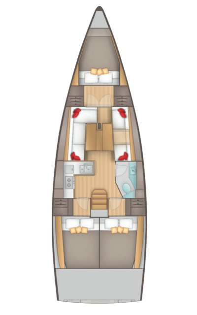 Yacht hire Kaštela cheap Salona 380