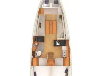 Hire Sailboat Jeanneau with a boat licence