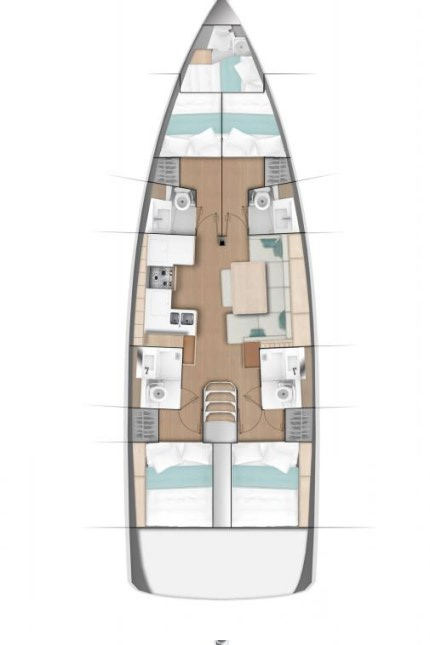 Hire Sailboat Jeanneau with a boat licence