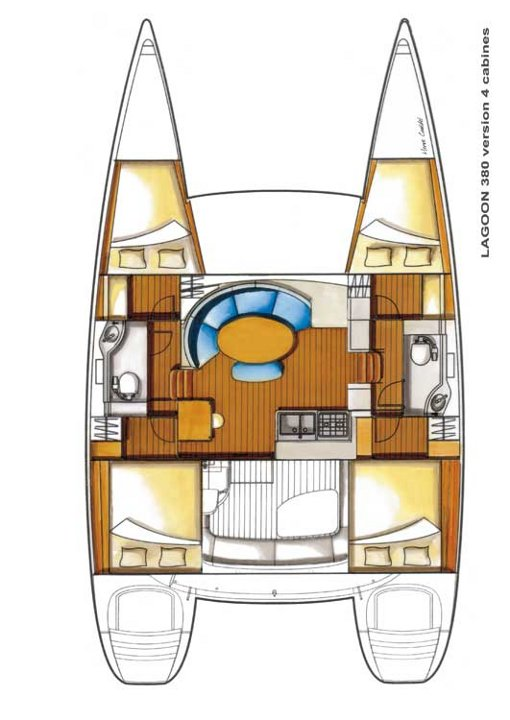Hire Catamaran with or without skipper Lagoon Lávrio
