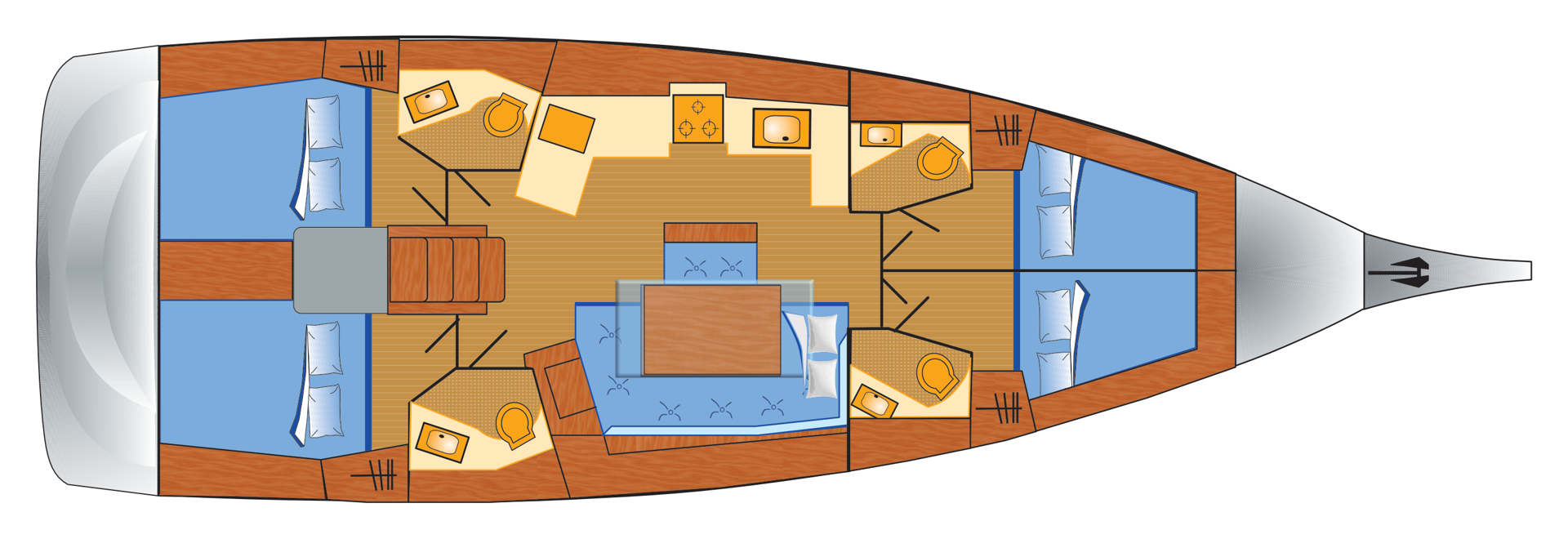 Sailboat hire in Pula - Bénéteau Oceanis 46.1