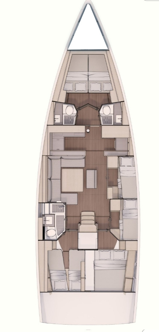 Yacht hire Vodice cheap Dufour 530