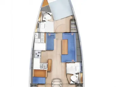Yacht hire Komolac cheap Sun Odyssey 410
