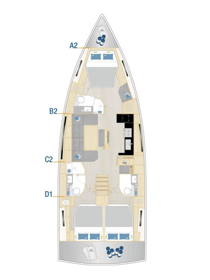 Charter a Hanse Hanse 460 in Seget Donji on Samboat