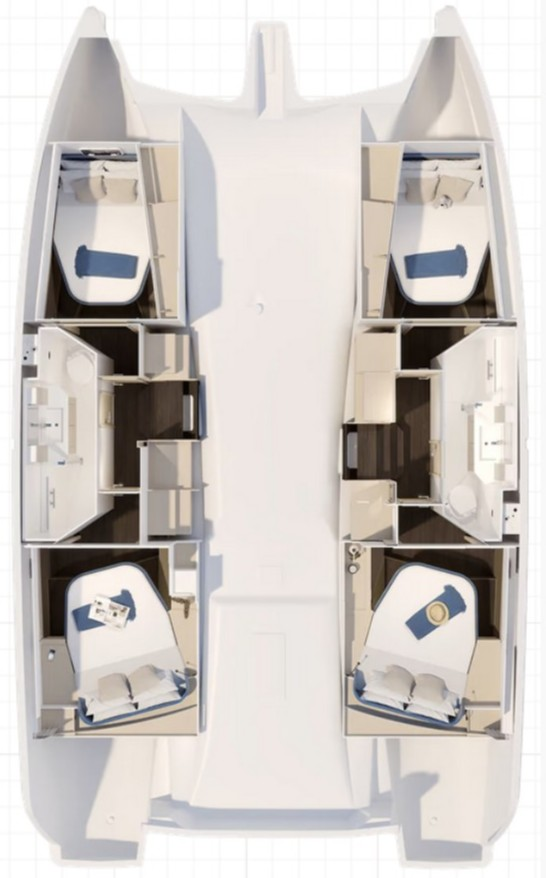 Fountaine Pajot Fountaine Pajot FP 41 Quatuor 2 charter bareboat or skippered in  Saint-Mandrier-sur-Mer