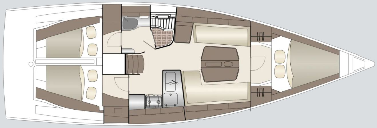 Hire Sailboat Dehler with a boat licence