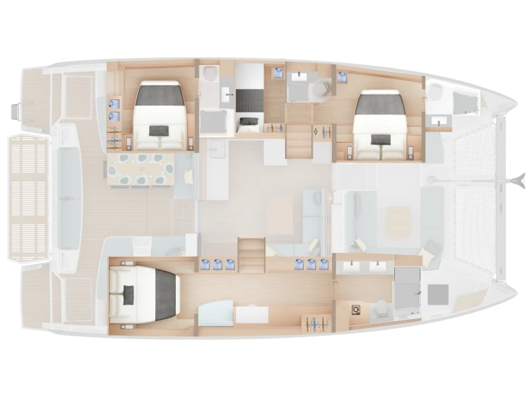 Yacht charter Seget Donji - Lagoon Lagoon 47 - 4 + 1 cab. on SamBoat