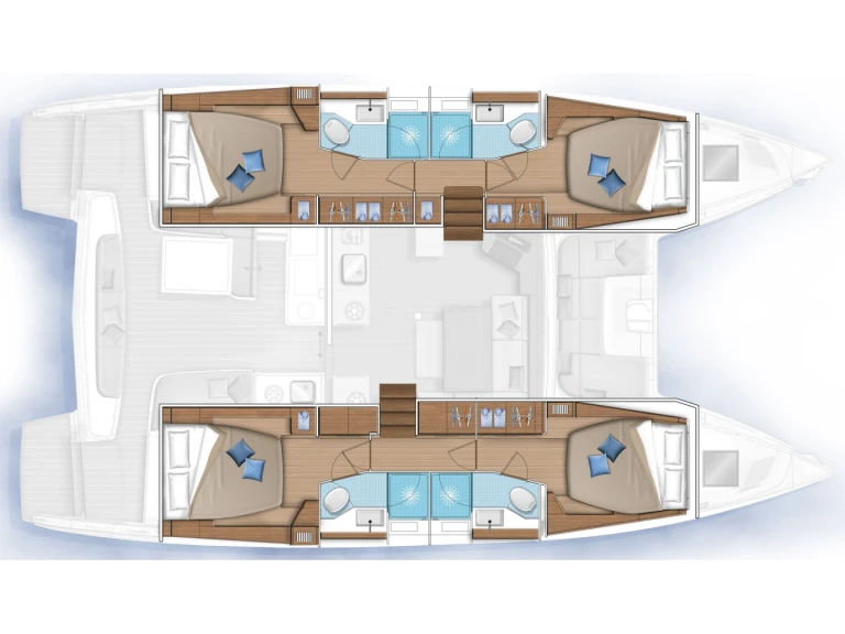 Yacht hire Ribishi cheap Lagoon 46 Luxe A/C