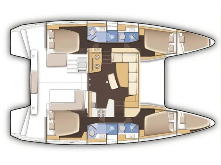 Hire Catamaran Lagoon with a boat licence