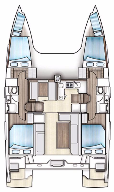 Catamaran hire in Trogir - Nautitech Nautitech 40