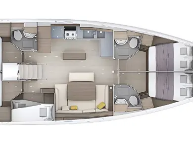 Yacht charter Biograd na Moru - Bénéteau Oceanis 52 - 5. cab. on SamBoat