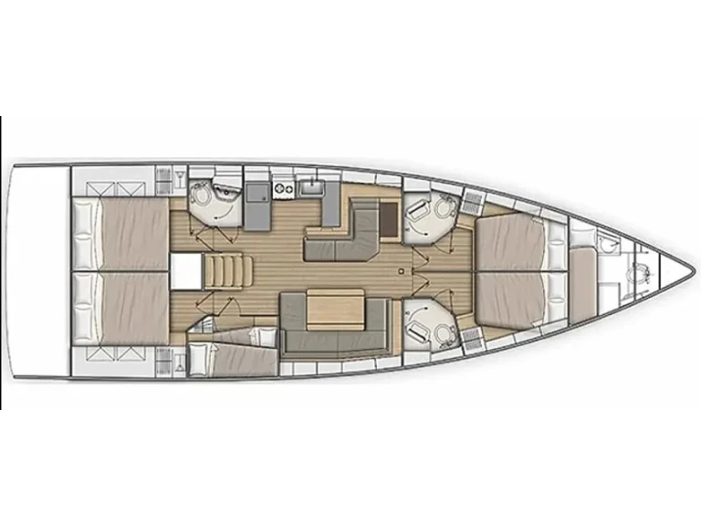 Sailboat hire in Nikiána - Bénéteau Oceanis 51.1