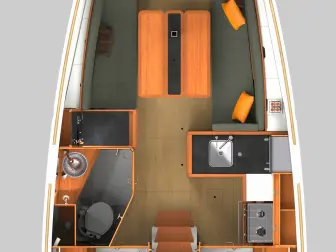 Hire Sailboat Jeanneau with a boat licence